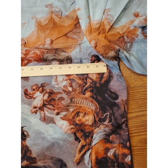 Fashion Nova Mens Button Down shirt Sz XXXL Fits like a 4X or 5X Renaissance Art - Picture 9 of 12